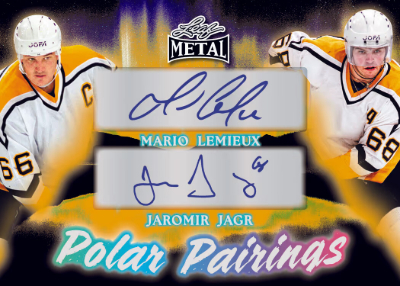 2026 Leaf Metal Hockey Polar Pairings Auto Mario Lemieux, Jaromir Jagr MOCK UP 2026 Leaf Metal Hockey Polar Pairings Auto Mario Lemieux, Jaromir Jagr MOCK UP
