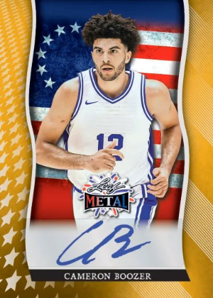 2026 Leaf Metal Independence Day Multi-Sport Base Auto Cameron Boozer MOCK UP