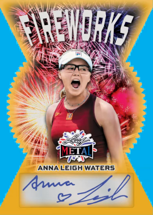 2026 Leaf Metal Independence Day Multi-Sport Fireworks Auto Anna Leigh Waters MOCK UP