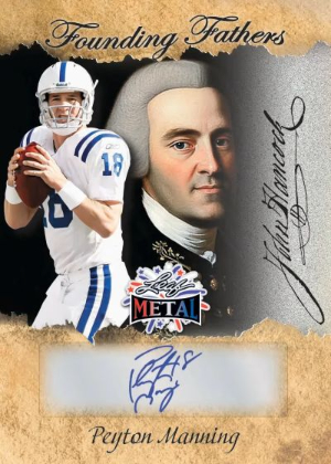 2026 Leaf Metal Independence Day Multi-Sport Founding Fathers Peyton Manning MOCK UP