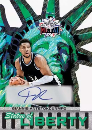 2026 Leaf Metal Independence Day Multi-Sport Statue Liberty Auto Giannia Antetokounmpo MOCK UP