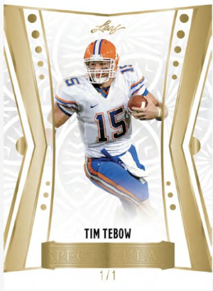 2026 Leaf Spectacular Football Base Tim Tebow MOCK UP