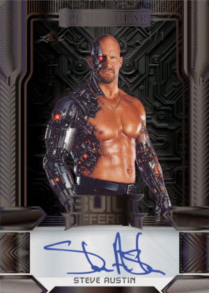 2026 Leaf Spectacular Football Built Different Auto Sports Steve Austin MOCK UP