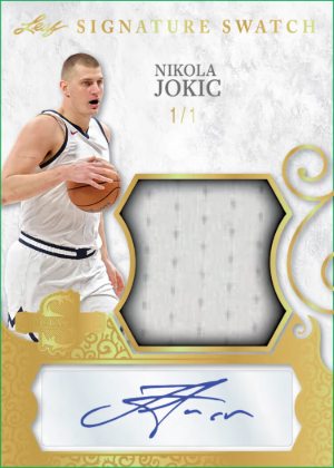 2026 Leaf Spectacular Football Signature Swatch Sports Nikola Jokic MOCK UP