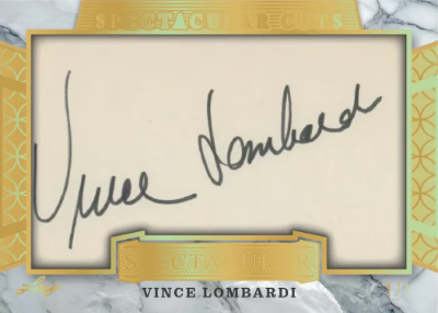 2026 Leaf Spectacular Football Spectacular Cuts Vince Lombardi MOCK UP