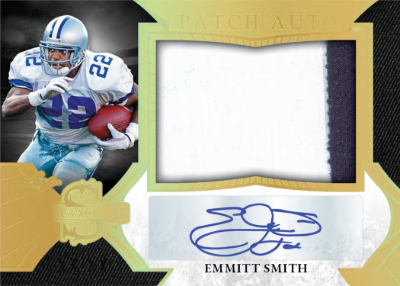 2026 Leaf Spectacular Football Spectacular Patch Auto Emmitt Smith MOCK UP