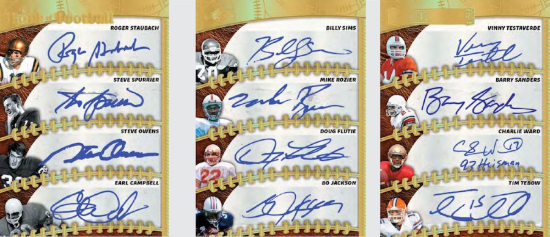 2026 Leaf Spectacular Football The Book of Football Auto MOCK UP