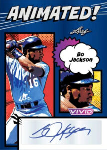 2026 Leaf Vivid Baseball Animated Auto Bo Jackson MOCK UP