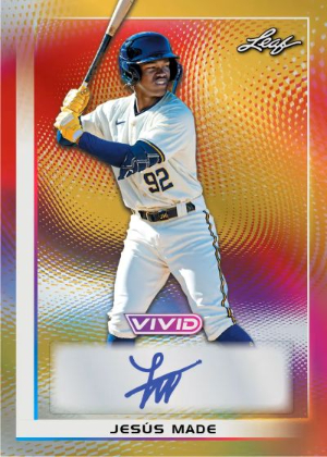 2026 Leaf Vivid Baseball Base Auto Jesus Made MOCK UP 2026 Leaf Vivid Baseball Base Auto Jesus Made MOCK UP