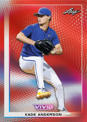 2026 Leaf Vivid Baseball Base Kade Anderson MOCK UP 2026 Leaf Vivid Baseball Base Kade Anderson MOCK UP
