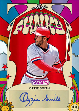 2026 Leaf Vivid Baseball Funky Auto Ozzie Smith MOCK UP 2026 Leaf Vivid Baseball Funky Auto Ozzie Smith MOCK UP