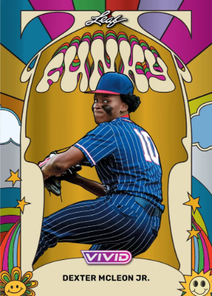 2026 Leaf Vivid Baseball Funky Dexter McLeon Jr MOCK UP 2026 Leaf Vivid Baseball Funky Dexter McLeon Jr MOCK UP