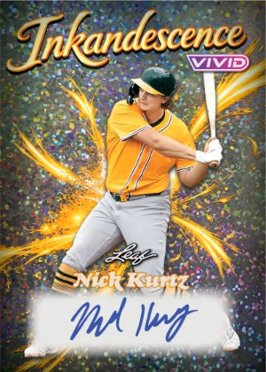 2026 Leaf Vivid Baseball Inkandescence Nick Kurtz MOCK UP 2026 Leaf Vivid Baseball Inkandescence Nick Kurtz MOCK UP