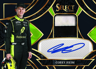 2026 Panini Select NASCAR Racing Auto Memorabilia Black Prizms Corey Heim MOCK UP