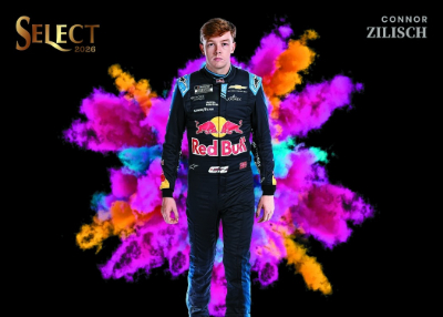 2026 Panini Select NASCAR Racing Black Color Blast Connor Zilisch MOCK UP