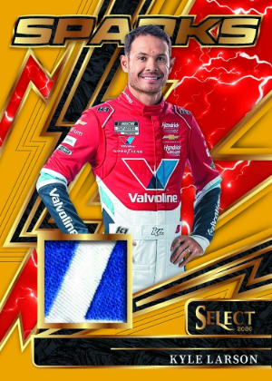 2026 Panini Select NASCAR Racing Sparks Gold Prizms Kyle Larson MOCK UP