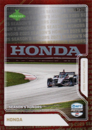 2026 Parkhurst Indycar Collection Vol 1 Base Seasons Honors Red Honda 2026 Parkhurst Indycar Collection Vol 1 Base Seasons Honors Red Honda