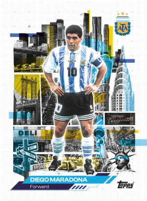 2026 Topps Argentina Team Set Soccer Base AFA in the Apple Diego Maradona MOCK UP 2026 Topps Argentina Team Set Soccer Base AFA in the Apple Diego Maradona MOCK UP