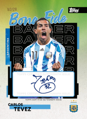 2026 Topps Argentina Team Set Soccer Bona Fide Baller Auto Carlos Tevez MOCK UP 2026 Topps Argentina Team Set Soccer Bona Fide Baller Auto Carlos Tevez MOCK UP