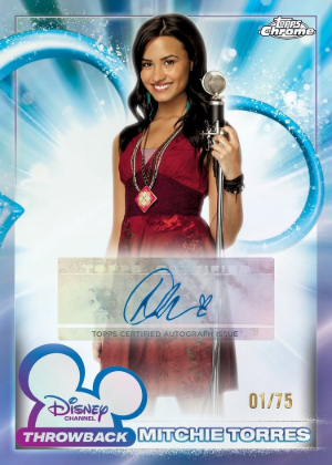 2026 Topps Chrome Disney Disney Channel Throwback Auto Demi Lovato as Mitchie Torres MOCK UP 2026 Topps Chrome Disney Disney Channel Throwback Auto Demi Lovato as Mitchie Torres MOCK UP