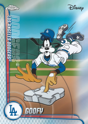2026 Topps Chrome Disney Mickey and Friends MLB Home Jersey Goofy Dodgers MOCK UP 2026 Topps Chrome Disney Mickey and Friends MLB Home Jersey Goofy Dodgers MOCK UP