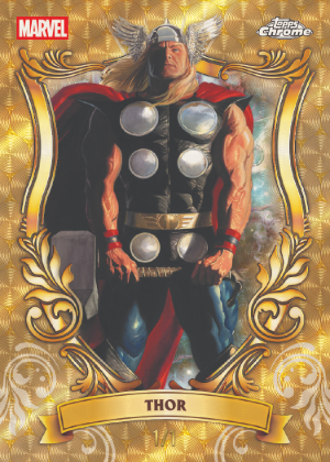 2026 Topps Chrome Marvel Comics Astonishing SuperFractor Thor MOCK UP