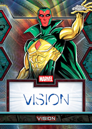 2026 Topps Chrome Marvel Comics Marvel Facsimile Auto Vision MOCK UP