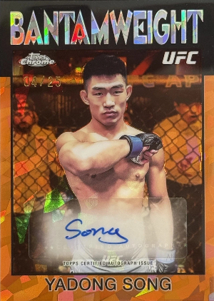 2026 Topps Chrome Sapphire UFC 1986 Topps Signatures Orange Sapphire Yadong Song 2026 Topps Chrome Sapphire UFC 1986 Topps Signatures Orange Sapphire Yadong Song