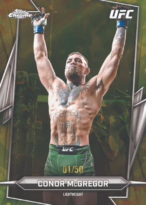 2026 Topps Chrome Sapphire UFC Base Gold Sapphire Conor McGregor MOCK UP 2026 Topps Chrome Sapphire UFC Base Gold Sapphire Conor McGregor MOCK UP