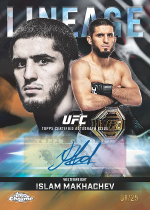 2026 Topps Chrome Sapphire UFC Chrome Lineage Auto Orange Islam Makhachev MOCK UP 2026 Topps Chrome Sapphire UFC Chrome Lineage Auto Orange Islam Makhachev MOCK UP
