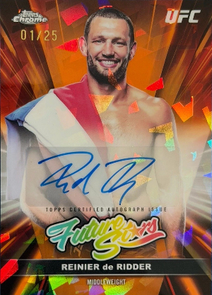 2026 Topps Chrome Sapphire UFC Future Stars Auto Sapphire Reinier de Ridder 2026 Topps Chrome Sapphire UFC Future Stars Auto Sapphire Reinier de Ridder