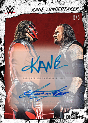 2026 Topps Decades WWE 1990s Edition Wrestling Base Champion v Champion Autographs Black Kane v Undertaker MOCK UP