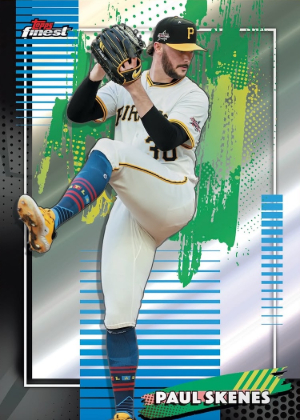 2026 Topps Finest Baseball Base Common Paul Skenes MOCK UP