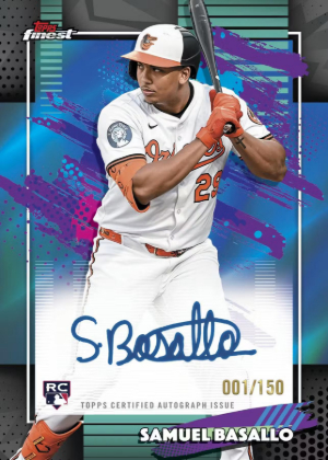 2026 Topps Finest Baseball Finest Auto Samuel Basallo MOCK UP
