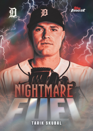 2026 Topps Finest Baseball Nightmare Fuel Tarik Skubal MOCK UP