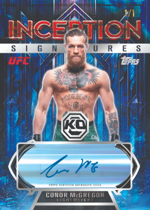 2026 Topps Knockout UFC Inception Signatures Conor McGregor MOCK UP