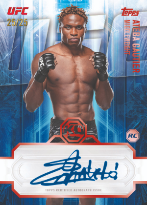2026 Topps Knockout UFC Knockout Auto Red Ateba Gautier MOCK UP
