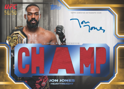 2026 Topps Knockout UFC Triple Threads Auto Relics Jon Jones MOCK UP