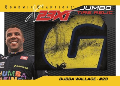 2026 Upper Deck Goodwin Champions 23XI Jumbo Tire Relic Bubba Wallace MOCK UP