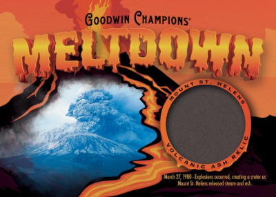 2026 Upper Deck Goodwin Champions Meltdown Relics Mount St Helens Ash MOCK UP