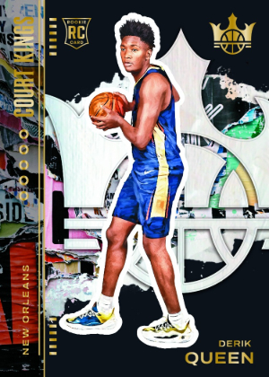 2025-26 Panini Court Kings Basketball Base Obsidian Derik Queen MOCK UP