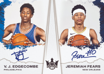 2025-26 Panini Court Kings Basketball Next Day Dual Auto VJ Edgecombe, Jeremiah Fears MOCK UP