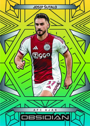 2025-26 Panini Obsidian Soccer Base Electric Etch Caldera Josip Sutalo MOCK UP