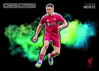 2025-26 Panini Obsidian Soccer Black Color Blast Florian Witz MOCK UP