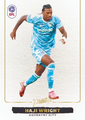2025-26 Panini Prestige EFL Soccer Blank Slate Haji Wright MOCK UP 2025-26 Panini Prestige EFL Soccer Blank Slate Haji Wright MOCK UP