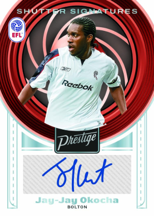 2025-26 Panini Prestige EFL Soccer Shutter Signatures Jay Jay Okocha MOCK UP 2025-26 Panini Prestige EFL Soccer Shutter Signatures Jay Jay Okocha MOCK UP