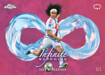 2025-26 Topps Chrome Sapphire UEFA Womens Champions League Infinite Sapphire Lily Yohannes MOCK UP 2025-26 Topps Chrome Sapphire UEFA Womens Champions League Infinite Sapphire Lily Yohannes MOCK UP