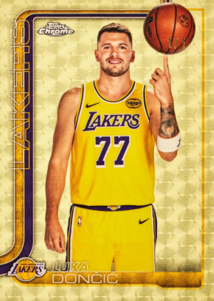 2025-26 Topps Chrome Update Series Basketball Base Image Variations SuperFractor Luka Doncic MOCK UP 2025-26 Topps Chrome Update Series Basketball Base Image Variations SuperFractor Luka Doncic MOCK UP