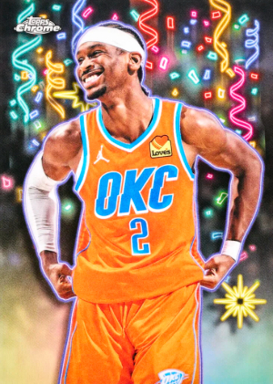 2025-26 Topps Chrome Update Series Basketball Celebracion Shai Gilgeous-Alexander MOCK UP 2025-26 Topps Chrome Update Series Basketball Celebracion Shai Gilgeous-Alexander MOCK UP