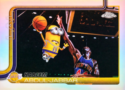 2025-26 Topps Chrome Update Series Basketball Base MinionFractor Kareem Abdul-Jabar MOCK UP 2025-26 Topps Chrome Update Series Basketball Base MinionFractor Kareem Abdul-Jabar MOCK UP